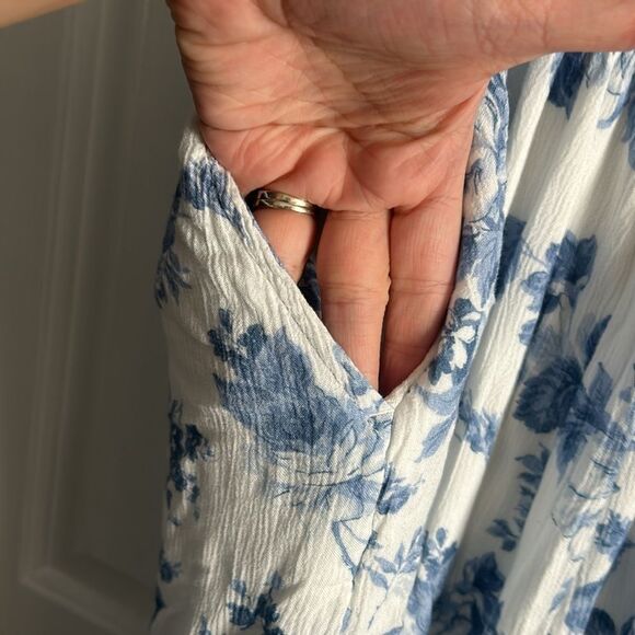 Abercrombie Kids Girl’s Floral Romper Jumpsuit Ruffle Sleeve Size 15/16 - Picture 7 of 7